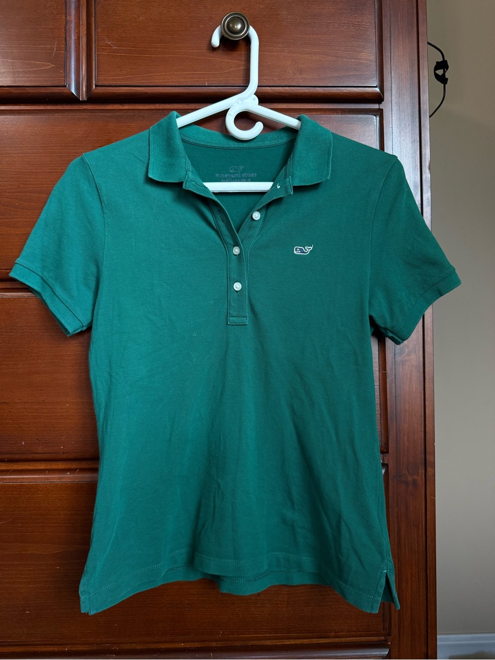 Vineyard Vines Women's Green Short-Sleeve Polo Top